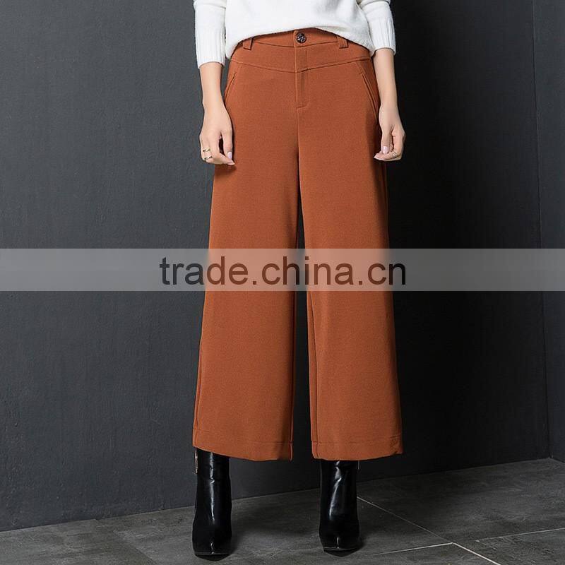 Fashion Loose Cotton Pants Women Wide Leg Pants