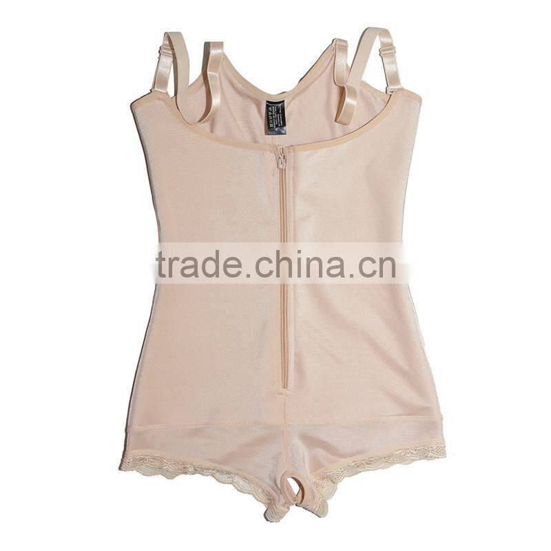 2017 Shuoyang Wholesale Cheap Shapewear Ultra Slim Body Shaper with Open Crotch