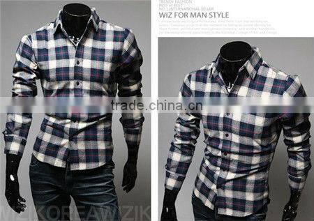 Mens plaids/checks classic shirts 16 colors stock hot sale man shirts