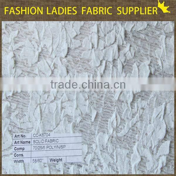 shaoxing textile New design! poly/nylon/sp jacqaurd fabric,garments fabric,ladies' wearing dress fabric jacquard knitting fabric