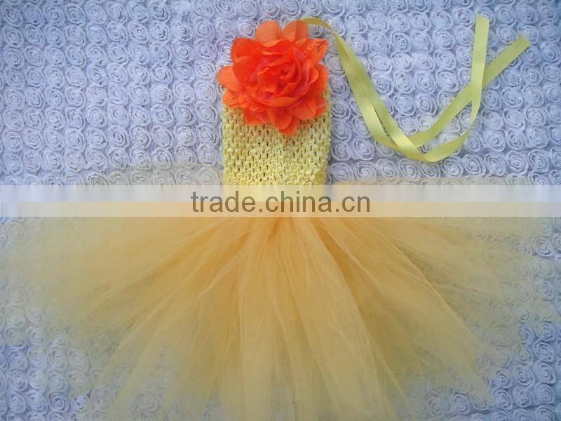 crochet top tutu lined kids mini short skirt
