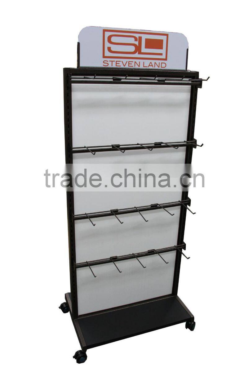 Double-side floor rack