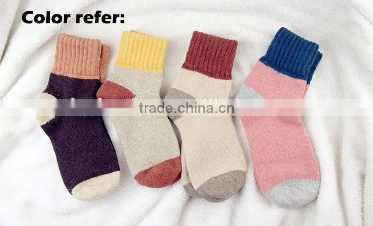 customized cheap price children winter warm wool children socks