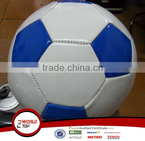 White/Blue PVC football