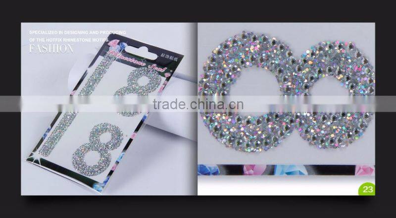 Crystal Diamond GEM Rhinestone self adhesive sticker