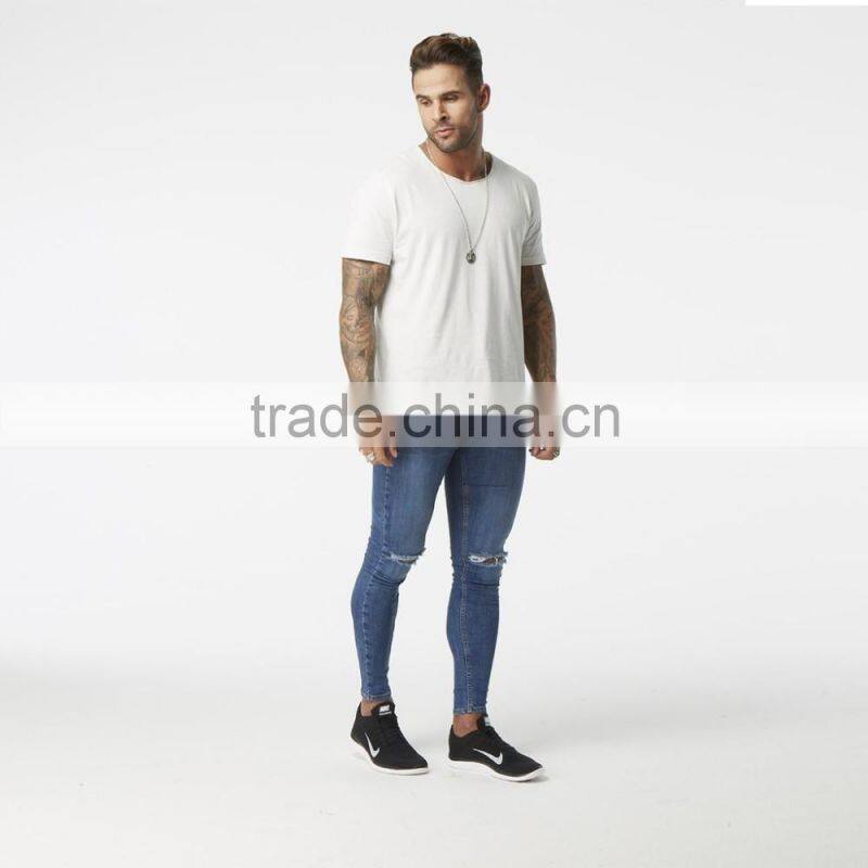 Top fashion skinny jeans quality ripped jeans hot sale europe jeans