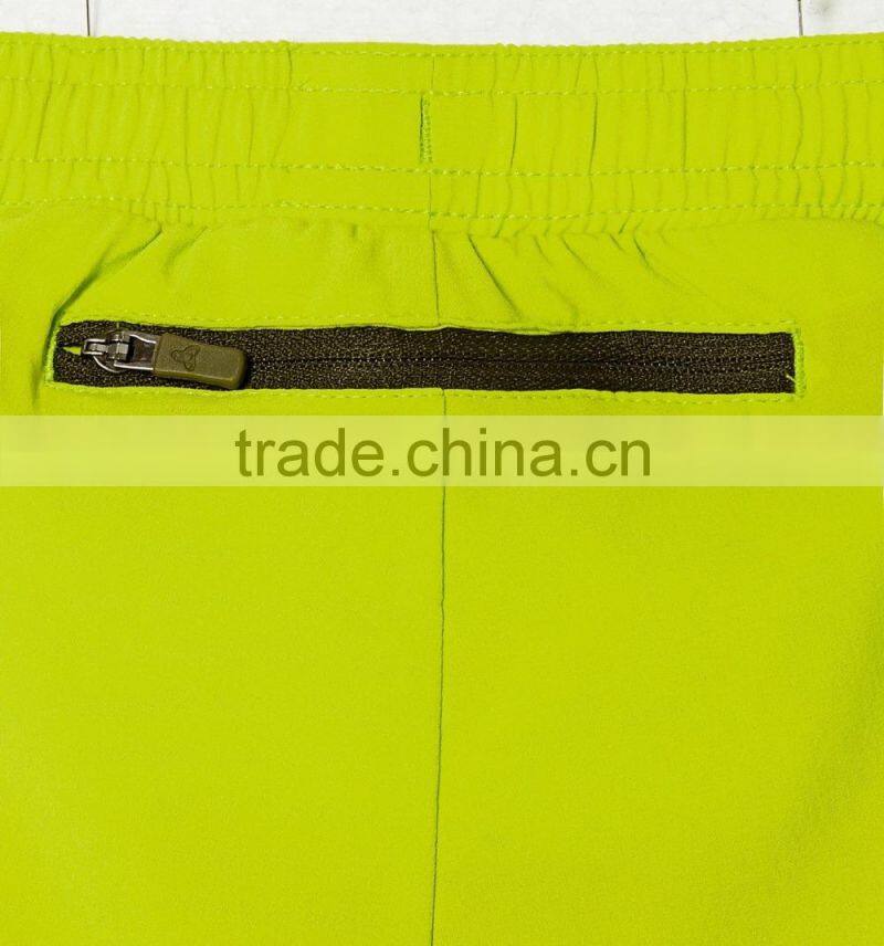 Running men fashion light green active dry fit bulk cheap sports shorts