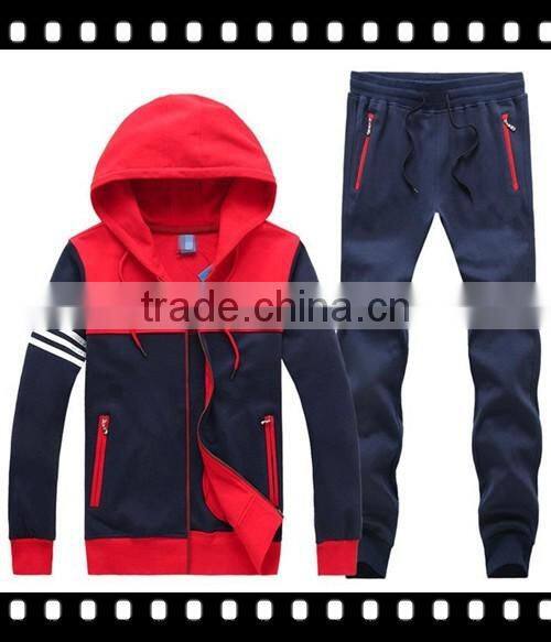 New design mens high quality sport sweat track suit