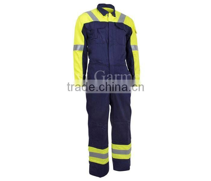 two-tone 50mm reflective tape T/C 290gsm FR coverall