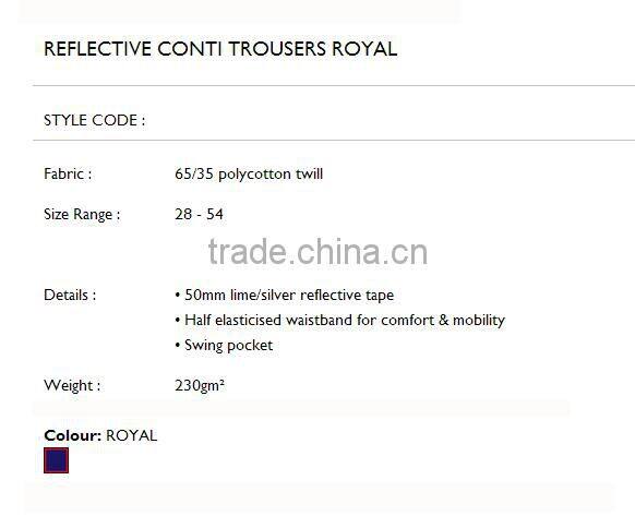 reflective conti trousers royal