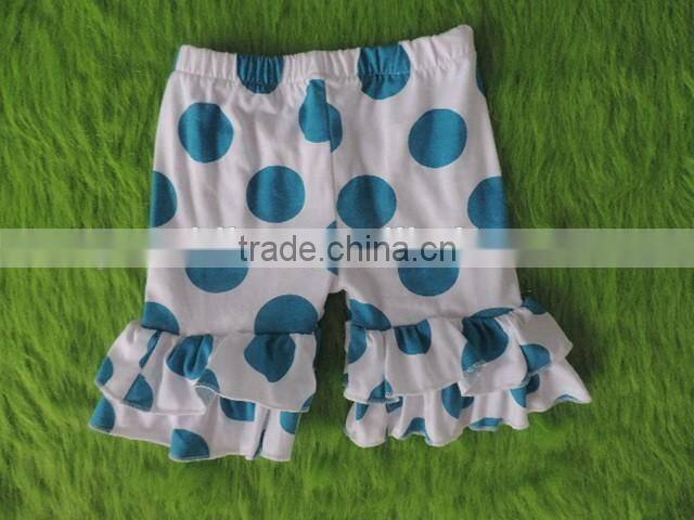 2017 Summer Children Girls Cotton Ruffle Shorts Persnickety Kids Girls Comfortable Polka Dot Shorts