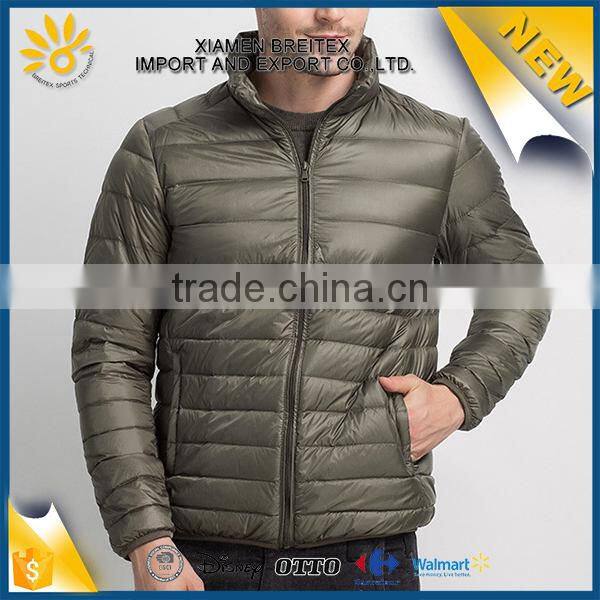 Chinese manufacture custom nylon warm windproof men winter jacket