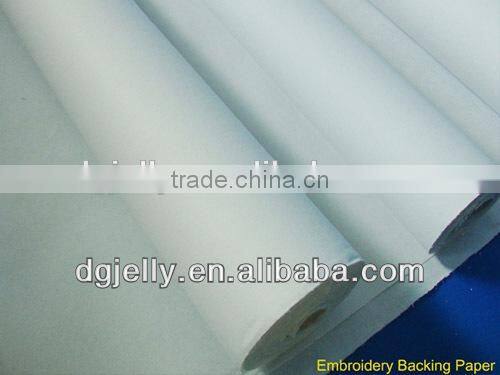 Tear away embroidery backing paper