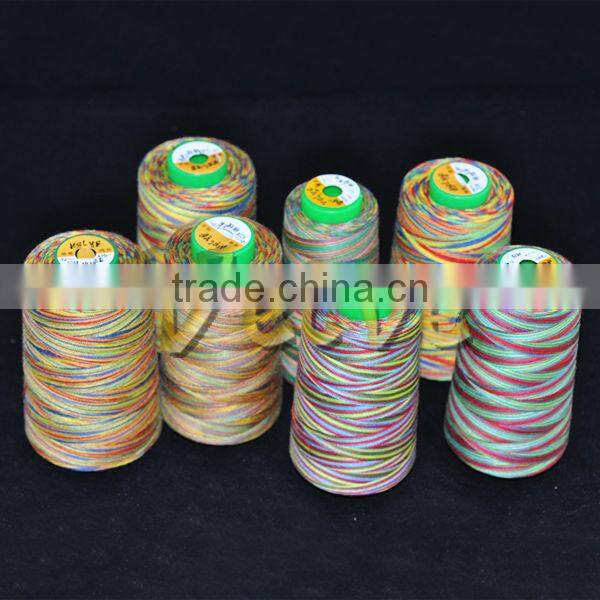 40S 100% Cotton Embroidery Thread Multiple-color Cotton Colorful Embroidery Thread