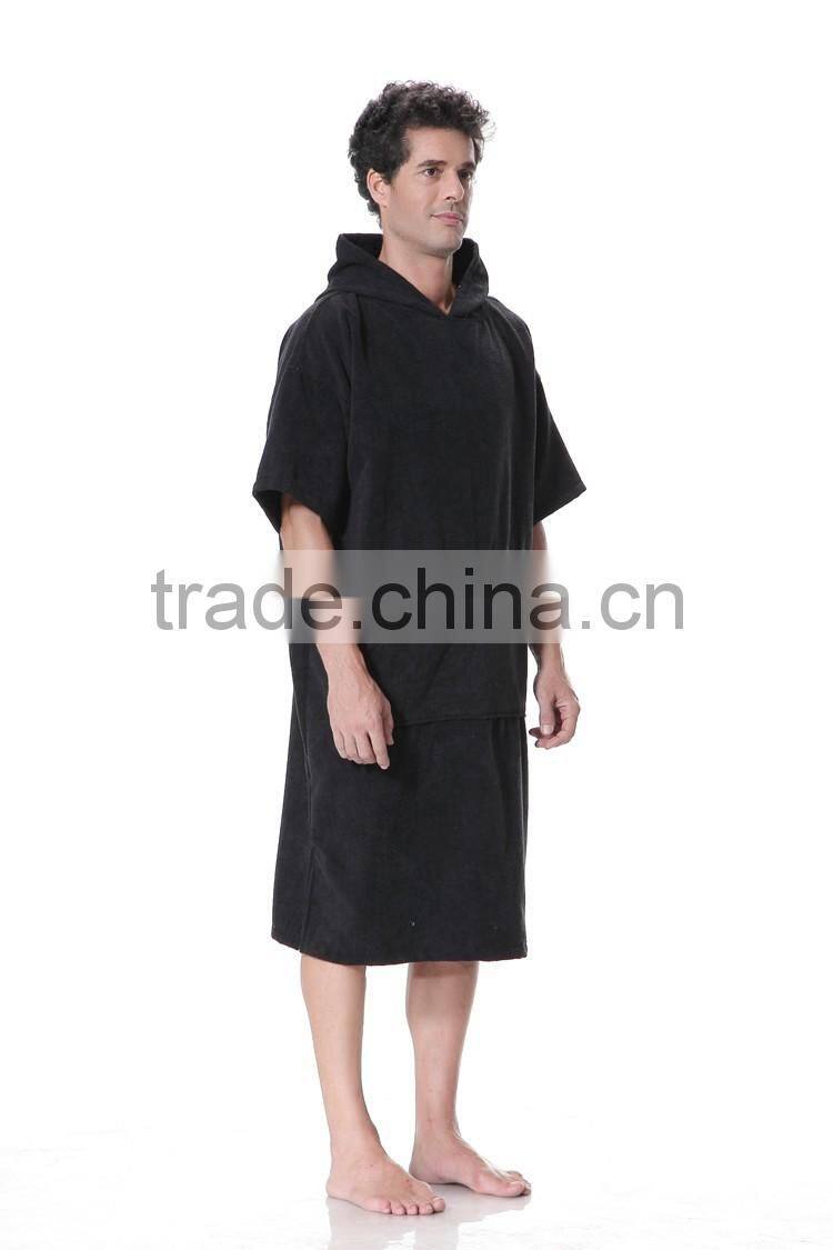Poncho style hooded towel surf poncho adult towel poncho