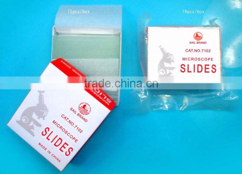 25.4*76.2mm Microscope Slides CAT. NO. 7101 biology slides online