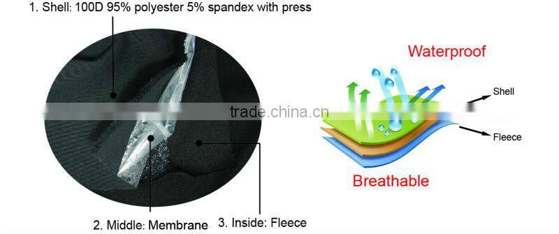 Private logo black softshell jacket