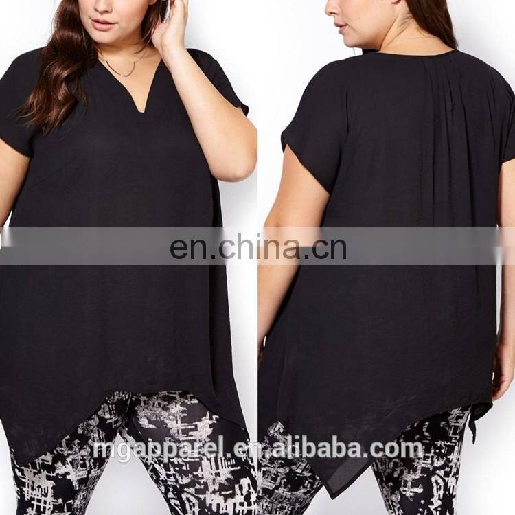 Plus size women clothing womens tops short sleeve woman blouse