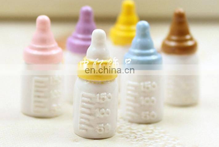 Resin Ornament Mini Colour Milk Bottle Children's Emulational Toy