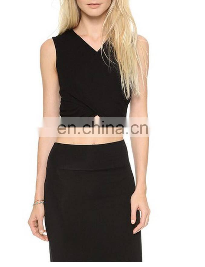 2016 Most popular latest western ladies crop top