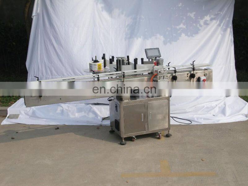 HIG Omron detect eye automatic round bottle sticker labeling machine with fix-point function