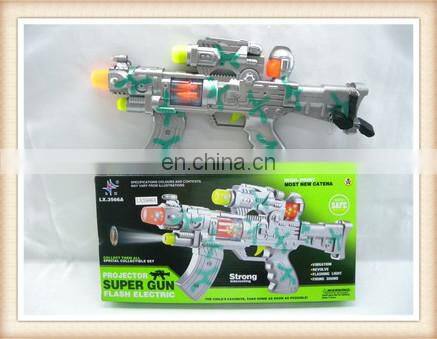 electric flashing plastic fireworks toy gun