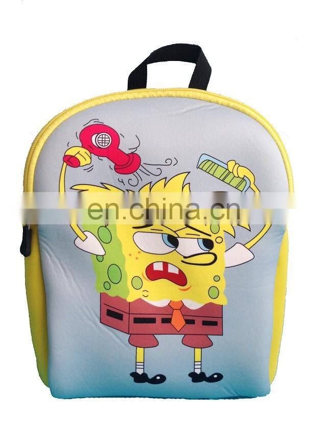 Fashion style neoprene material shool bag for teenagers