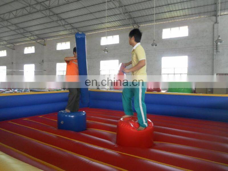 Inflatable crazy Chutes game gladiator arena for adults