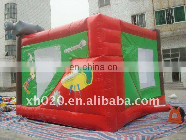 PVC tarpaulin happy hop bouncy castle prices with games inside