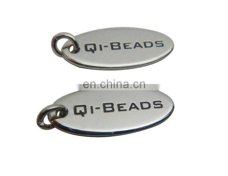 custom metal jewelry tags/metal hang tag