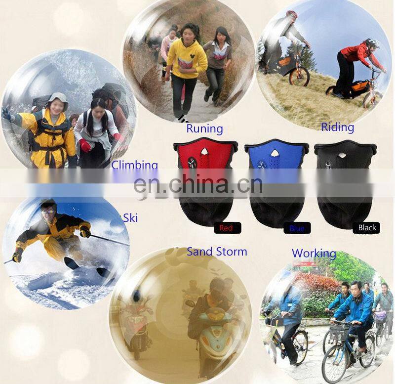 Lightweight 3 Colors Riding Bicycle Neoprene Face Ski Mask