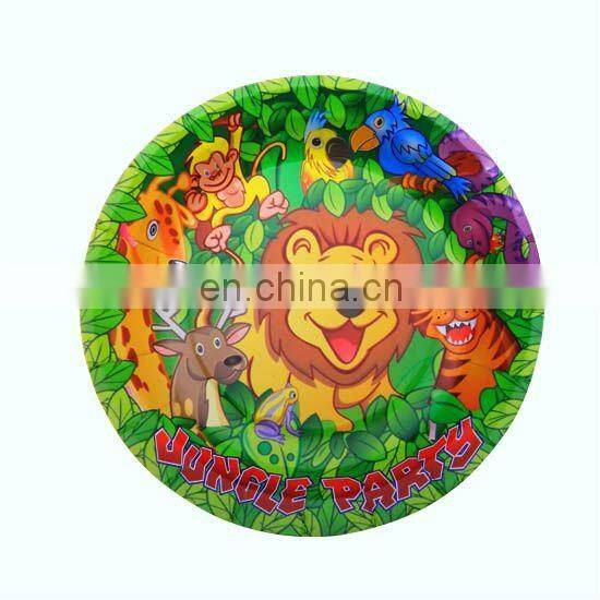 Popular 7" round cheap paper plates for dinner tableware