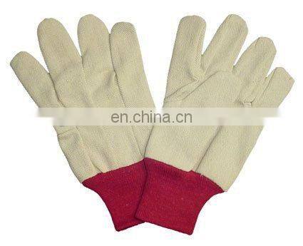 cotton gloves with high quality bleach white cotton gloves safety cotton white work gloves