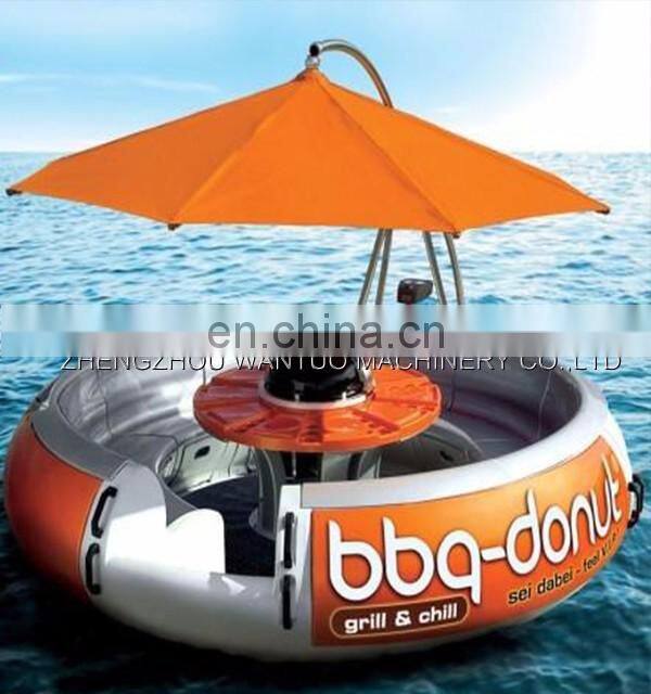 Leisure bbq donut boat price/electric water donut boat