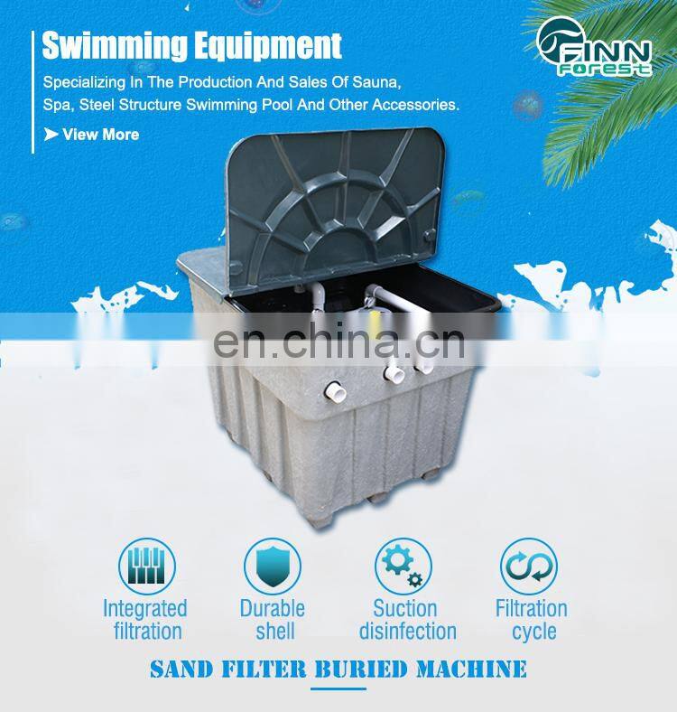Water Faery Buried Type Swimming Pool Equipment Industrial Water Sand Filter Tank