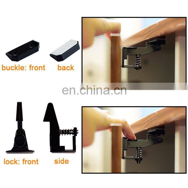 safety plastic cabinet lock Child proof lock desk drawer locks baby lock