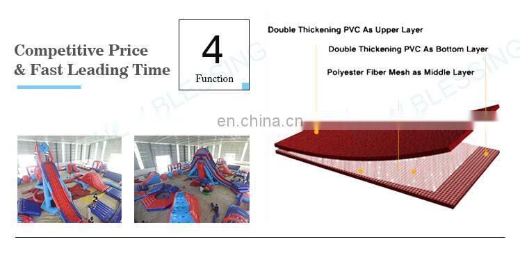 Outdoor Floating Airtight Inflatable Water Park Games For Adults ISO 25649 lake or sea water park
