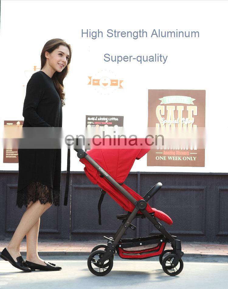 Baby Stroller Lightweight Folding Portable Four Wheel Shock Drive Baby Stroller