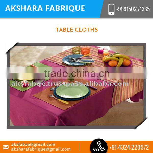 Wide Range of Designer Cotton Table Cloth for High Sale at Good Payment