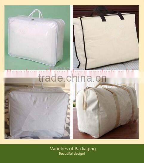 Feather duvet/stripe fabric quilt comforter/hotel bedding set