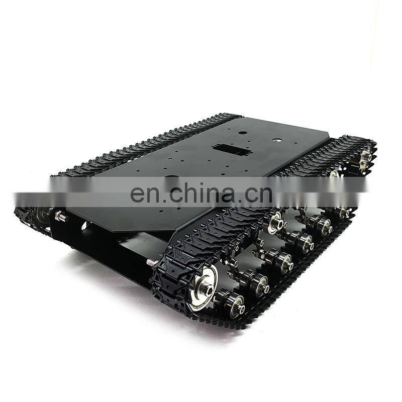 TS700 Tracked Robot Chassis Robot Tank Chassis Metal Robot Track with Motor Encoding Disk without Controller