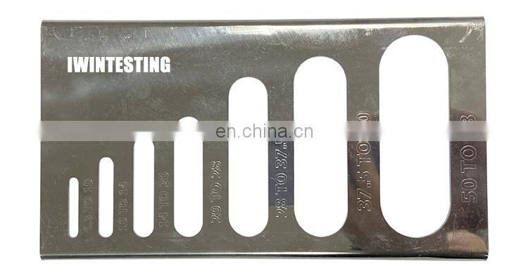 Elongation thickness index gauge for coarse aggregate