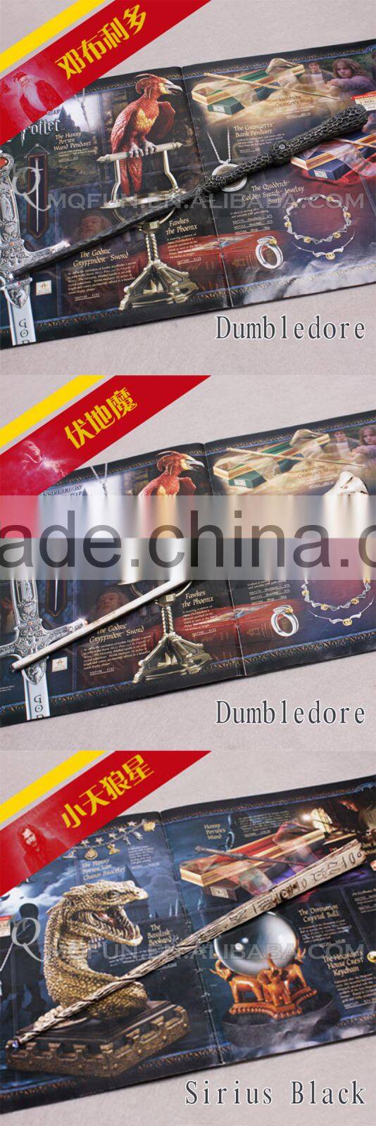 MINI QUTE high quality harry potter 8 characters magic wand with flash in box electronic toy brinquedo boyts toys NO.MQ 062