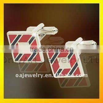 wholesale S letter silver plating brass cufflink for women