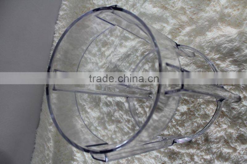 High 65cm commercial furniture transparent PC plastic bar stool