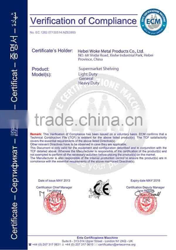 Heavy duty supermarket rack with lower price