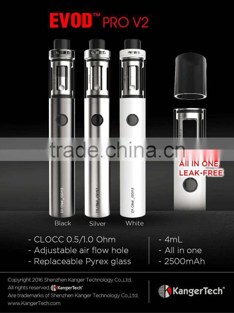2016 Kanger Evod Pro V2 Kit All In One Design With 2500mAh Battery