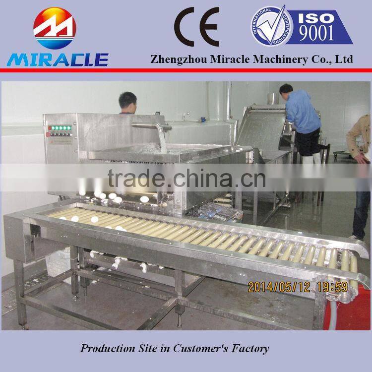 Efficiency egg shelling and peeling machine/no-scratch cooked egg sheller