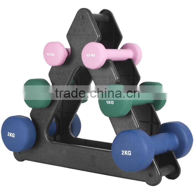 Vinyl Dipping Dumbbell & Barbell Set