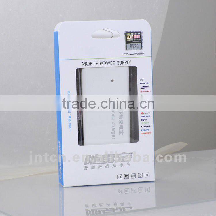 220V 4000/4400/5200/5600mAh portable plug-in mobile phone wall charger power bank with AC connector MP011